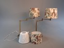 2 Lampor, Scan Lamps, ART. 021B + 2 Lösa skärmar.