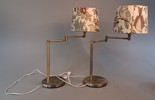 2 Lampor, Scan Lamps, ART. 021B + 2 Lösa skärmar.