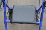 Rollator med sits.