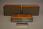 TANDBERG. FM Stereo receiver TR-200 & 1 par högtalare TL1210, samt handbok.