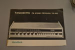 TANDBERG. FM Stereo receiver TR-200 & 1 par högtalare TL1210, samt handbok.