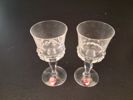 INGEBORG LUNDIN. 6 Likörglas & 6 Sherryglas, "Silvia", Orrefors, Originalkartong.