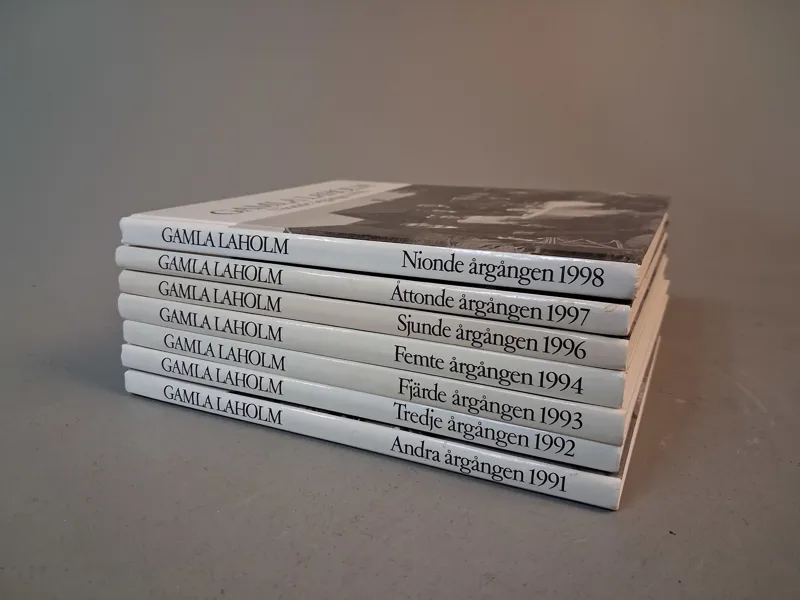 Gamla Laholm. Böcker. 1991-1994, 1996-1998.