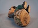 Träfågel "Bofinken" av Egon Elmblad, 2 Träfigurer & kassalåda.