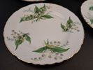 12 Assietter. Liljekonvalj. Lily of the Valley. Hammerslay & Co Fine Bone China England.
