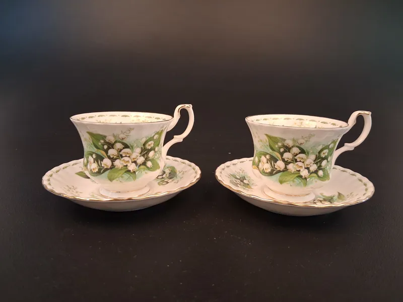 2 Koppar & fat. May, maj. Royal Albert. England.