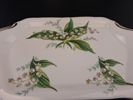 Fat med sockerskål & gräddkanna. Liljekonvalj. Lily of the Valley Hammersley & co. Fine bone China, England.