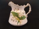 Fat med sockerskål & gräddkanna. Liljekonvalj. Lily of the Valley Hammersley & co. Fine bone China, England.