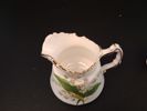 Fat med sockerskål & gräddkanna. Liljekonvalj. Lily of the Valley Hammersley & co. Fine bone China, England.