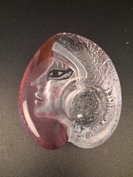 MATS JONASSON. Värmeljushållare, "Athena", Målerås glasbruk.
