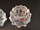 BERIT JOHANSSON. 2 Ljuslyktor. "Nimbus Kotten", Orrefors .