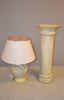 Piedestal & lampa. Samtida, keramik.