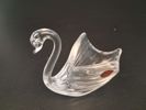 2 Svanar i glas. F.M. Konstglas Ronneby.