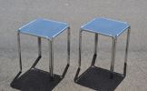 2 Sidobord. Krom & glas. Jysk.