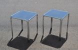 2 Sidobord. Krom & glas. Jysk.