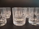 VICKE LINDSTRAND. 12 Likörglas, "City", Kosta.