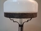 Bordslampa. Jugendstil, smide & glas.