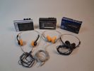 Äldre Walkmans. Fisher, Kensi & Unisef.