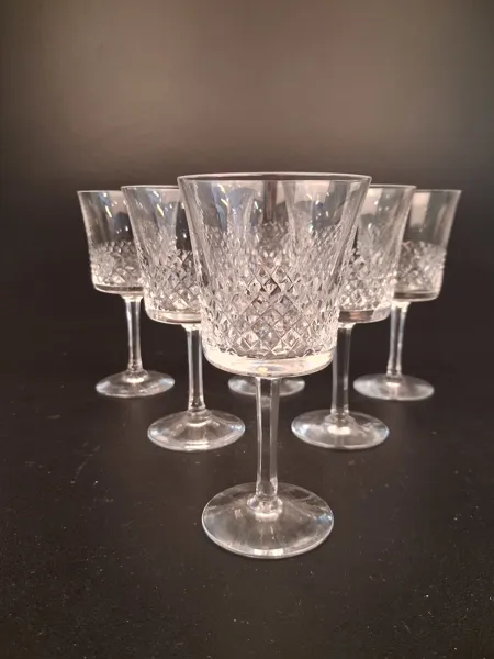 FRITZ KALLENBERG. 6 Vinglas. "Panama", Kosta Boda, signerade