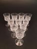 FRITZ KALLENBERG. 10 Likörglas. "Panama". Kosta Boda, signerade.