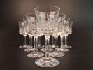 FRITZ KALLENBERG. 10 Likörglas. "Panama". Kosta Boda, signerade.