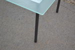 Soffbord & sidobord. Metall & glas.