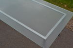 Soffbord & sidobord. Metall & glas.