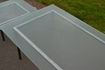 Soffbord & sidobord. Metall & glas.