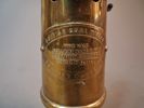 Gruvlampa. Mässing, British Coal Mining Company.