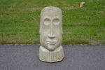 Trädgårdsskulptur. Moai-stil, Betong, samtida.
