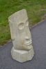 Trädgårdsskulptur. Moai-stil, Betong, samtida.