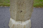 Trädgårdsskulptur. Moai-stil, Betong, samtida.