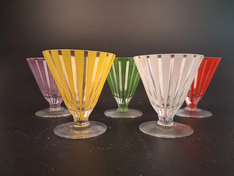 BENGT ORUP. 5 Glas, "Strikt", Johansfors.