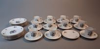 Kaffeservis. Rosenthal. 11 Koppar, 12 fat, 12 assietter.