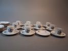 Kaffeservis. Rosenthal. 11 Koppar, 12 fat, 12 assietter.