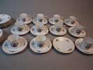 Kaffeservis. Rosenthal. 11 Koppar, 12 fat, 12 assietter.