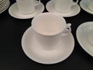 KARIN BJÖRQVIST. 5 Kaffekoppar, 8 Kaffefat & 11 Assietter, "Stockholm", Gustavsberg.