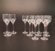NILS LANDBERG. 9 Likörglas & 3 Sherryglas, "illusion", Orrefors.
