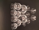 NILS LANDBERG. 9 Likörglas & 3 Sherryglas, "illusion", Orrefors.