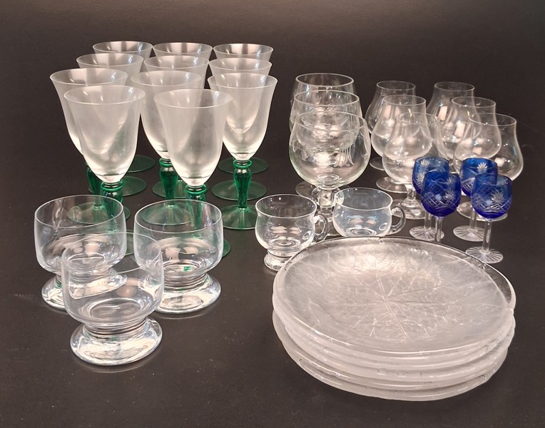 Diverse glas. Bl.a Orrefors, Kosta m.m.
