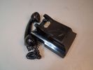 Äldre väggtelefon. Bakelit interntelefon. Televerk staden Nynäshamn.