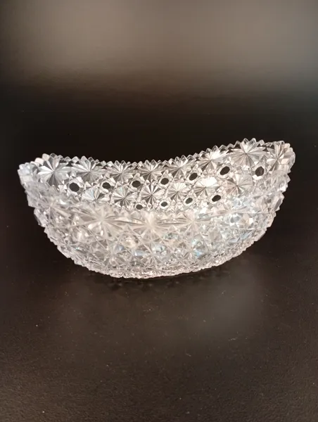 Skål. Pressglas, Elme glasbruk, 1900-talet-
