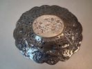 Skålfat, Nysilver, dekor av putti, genombruten kant, 1900-tal.