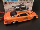 Alpine Renault. Orange nyans. Raid Capo Nord- Capo Sud.