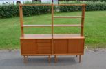 2 Bokhyllor. Teak, 1950/60-talet.