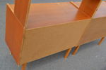 2 Bokhyllor. Teak, 1950/60-talet.