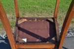 Engelsk matgrupp. JAYCEE FURNITURE, England, bord med 2 iläggsskivor & 4 stolar.