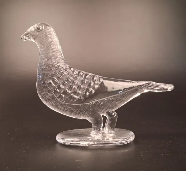 BERTIL VALLIEN. Figurin, "Duva", glas, Kosta Boda.