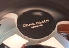 HELLE DAMKJÆR. 2 Ljusstakar. Georg Jensen, trasig original kartong.