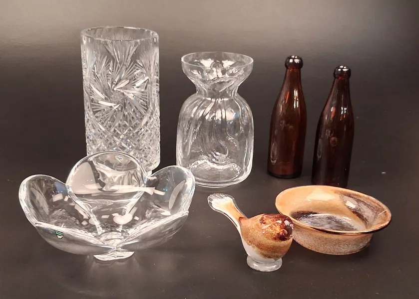 Diverse glas. Bl.a Orrefors. SEA, HJO Glasbruk m.m.